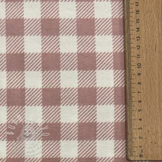 Bavlněná látka FLANNEL BIG Check light pink