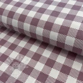 Bavlněná látka FLANNEL BIG Check mauve