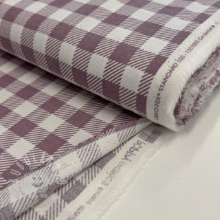 Bavlněná látka FLANNEL BIG Check mauve