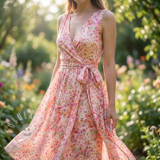 Viskóza SATIN Dots digital print