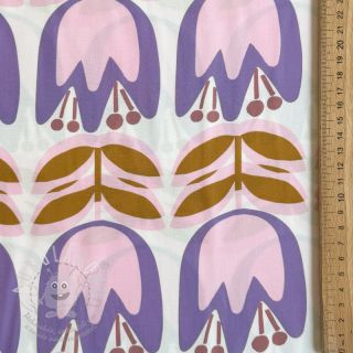 Viskóza ECOVERO Flowers Celia white