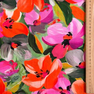 Viskóza ECOVERO Flowers multi digital print
