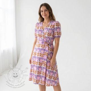 Viskóza ECOVERO Flowers Celia white