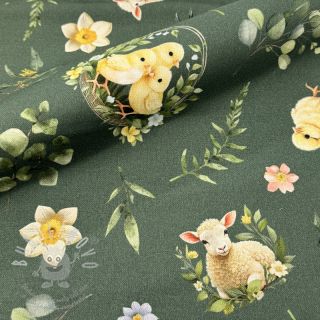 Dekorační látka Bohemian Easter Mood digital print