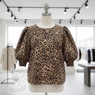 Bavlněná látka VISCOSE Animal skin digital print