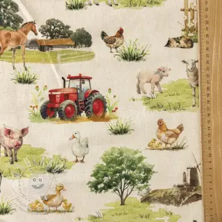Dekorační látka Cosy Farm Animals digital print