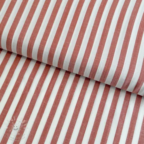 Levně Viskóza YARN DYED Stripes SMALL orange