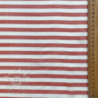 Viskóza YARN DYED Stripes SMALL orange