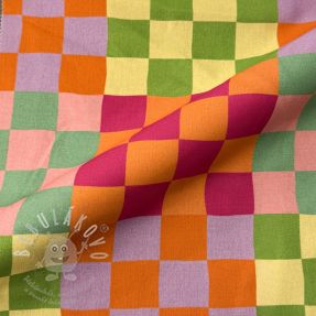 Dekorační látka Joyful Block Patch digital print