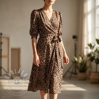 Bavlněná látka VISCOSE Animal skin digital print