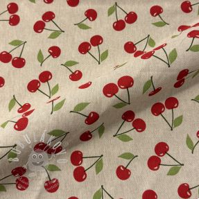 Dekorační látka Linenlook premium Cherry Happy Joy
