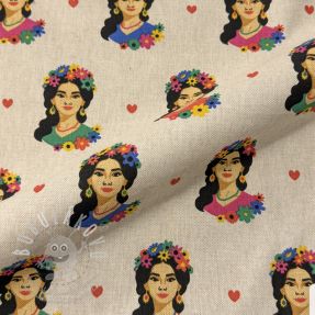 Dekorační látka Linenlook premium Viva Flower Girl