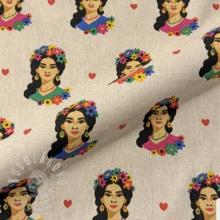 Dekorační látka Linenlook premium Viva Flower Girl