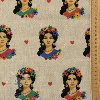 Dekorační látka Linenlook premium Viva Flower Girl