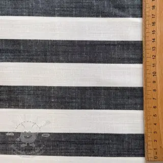 Viskóza YARN DYED Stripes BIG navy