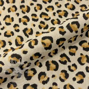 Dekorační látka Linenlook premium Leopard Animal Print