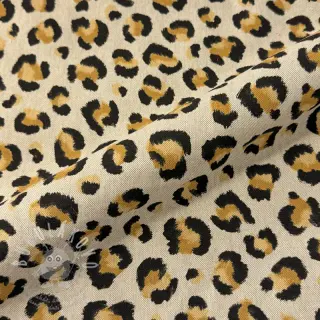 Dekorační látka Linenlook premium Leopard Animal Print