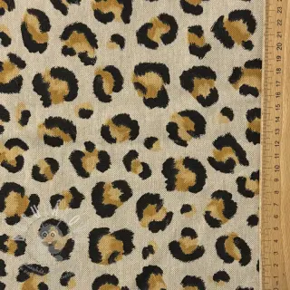 Dekorační látka Linenlook premium Leopard Animal Print