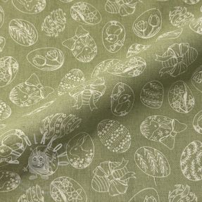 Dekorační látka Linenlook premium Easter Egg Tale