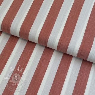 Viskóza YARN DYED Stripes BIG orange