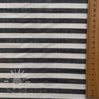 Viskóza YARN DYED Stripes SMALL navy