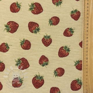 Dekorační látka GOBELIN premium Strawberry Sweet Joy
