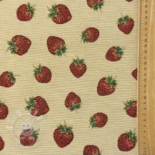 Dekorační látka GOBELIN premium Strawberry Sweet Joy