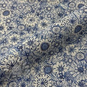 Dekorační látka Linenlook Bloom Fully Mix digital print