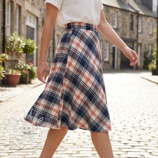 Bavlněná látka YARN DYED BRUSHED Check Mia navy