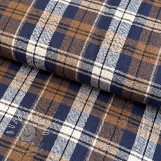 Scottish Check YARN DYED BRUSHED Atlas brown