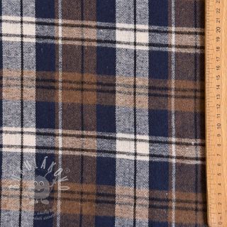Scottish Check YARN DYED BRUSHED Atlas brown
