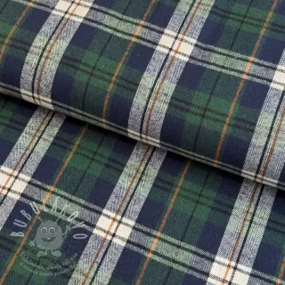 Scottish Check YARN DYED BRUSHED Atlas green