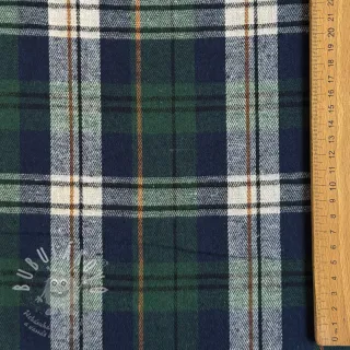 Scottish Check YARN DYED BRUSHED Atlas green