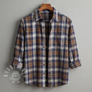 Scottish Check YARN DYED BRUSHED Atlas brown