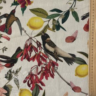Dekorační látka Linenlook Lemon Tropic Artisan digital print