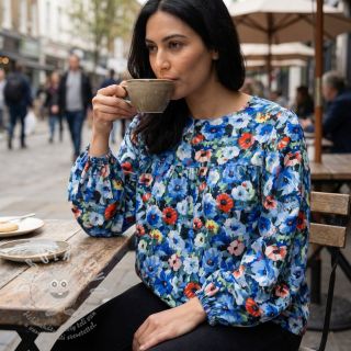 Viskóza RADIANCE Flower design A digital print