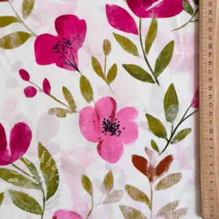 Viskóza RADIANCE Flowers Conie pink digital print