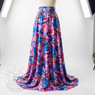 Viskóza ECOVERO Flowers design D digital print