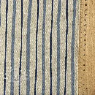 Dekorační látka Linenlook premium Wavy Art Stripe