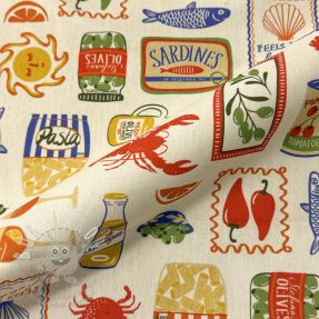 Dekorační látka Mediterranean Vibe digital print