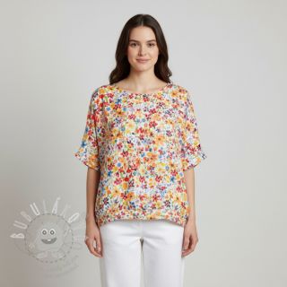 Viskóza RADIANCE Flowers Jaja digital print