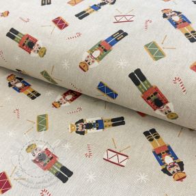 Dekorační látka Linenlook premium Nutcracker Candy Drum