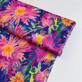 Viskóza SATIN Flowers Danna digital print