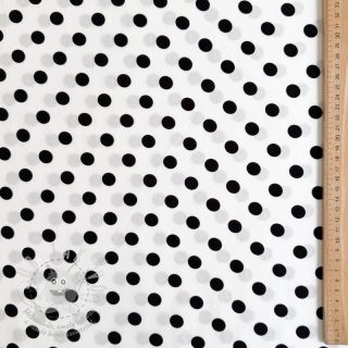 Viskóza RADIANCE Polka dot white