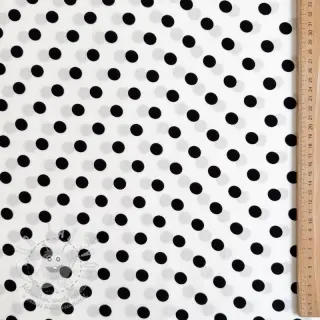 Viskóza RADIANCE Polka dot white