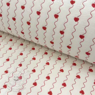 Dvojitá gázovina/mušelín STEPPED Heart