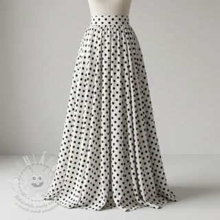 Viskóza RADIANCE Polka dot white