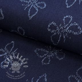 JEANS DENIM JACQUARD Butterflies