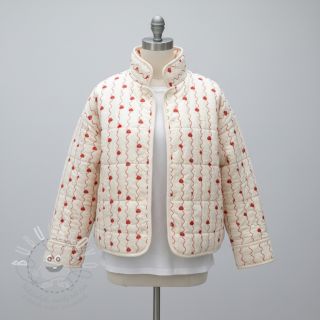 Dvojitá gázovina/mušelín STEPPED Heart