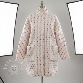 Dvojitá gázovina/mušelín STEPPED Heart